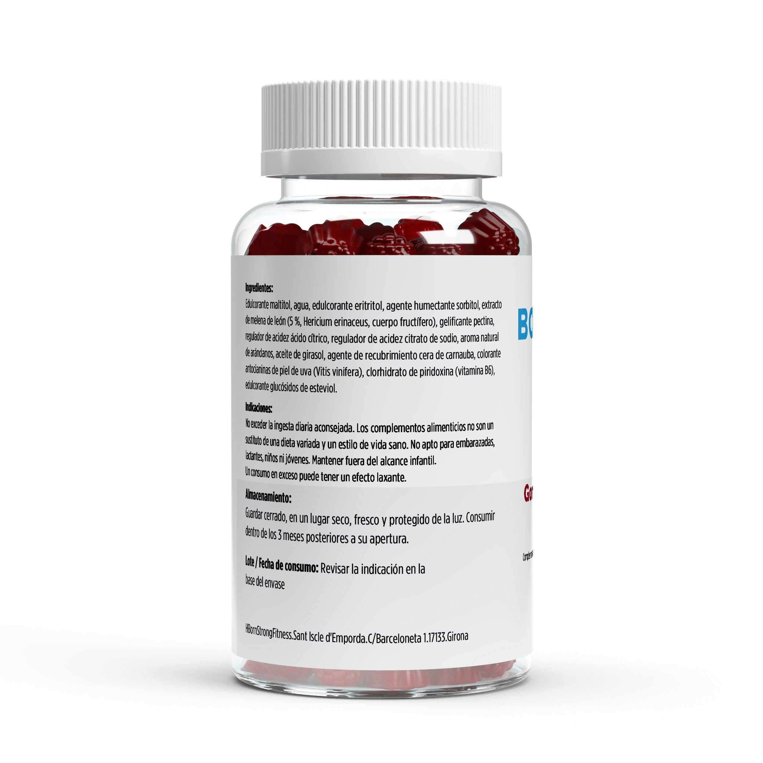 Gominolas Lion's Mane (Melena de León) + Vitamin B6 • Claridad Mental • Focus Limpio • Rendimiento - BORNSTRONG FITNESS