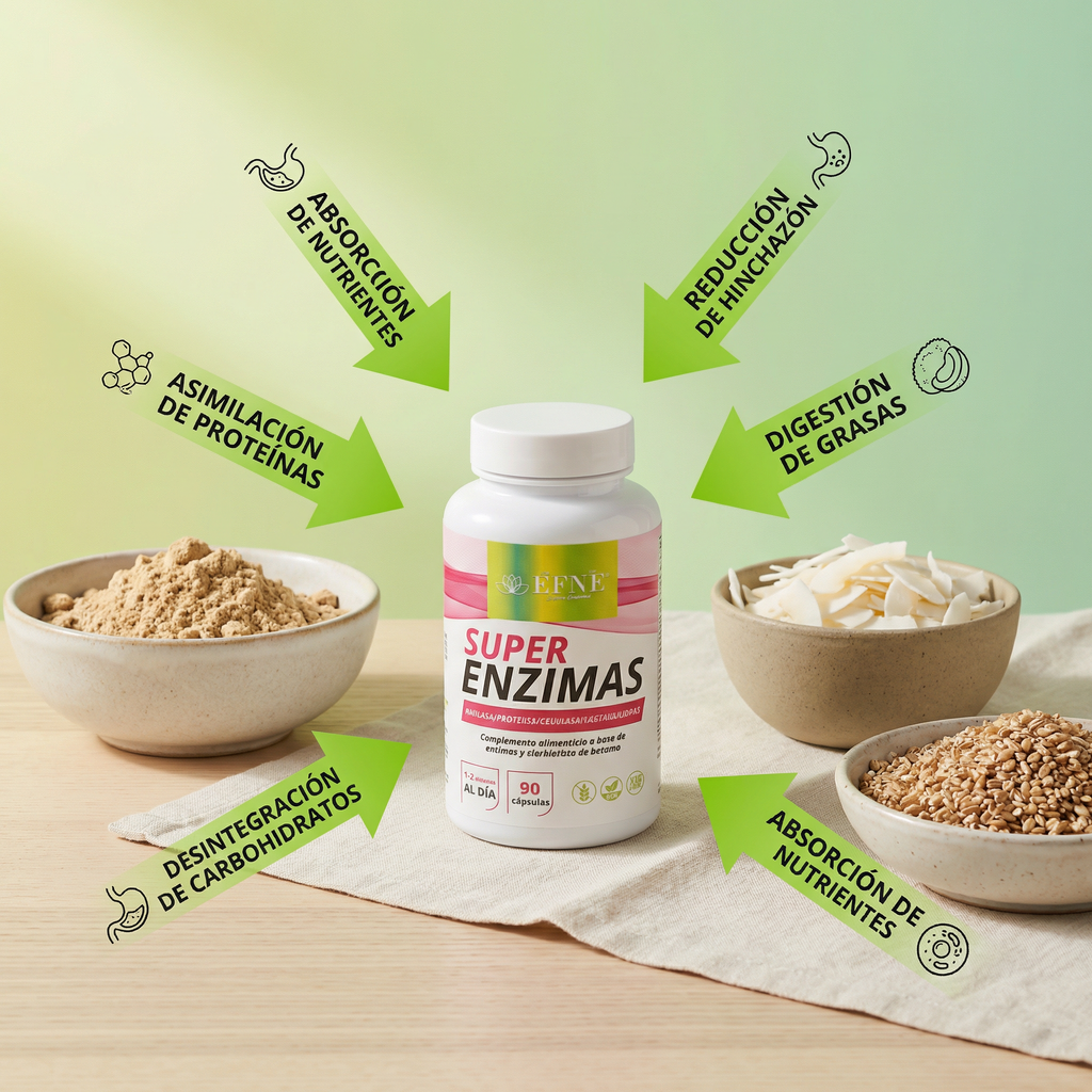 Super Enzimas EFNE – Fórmula Digestiva Avanzada