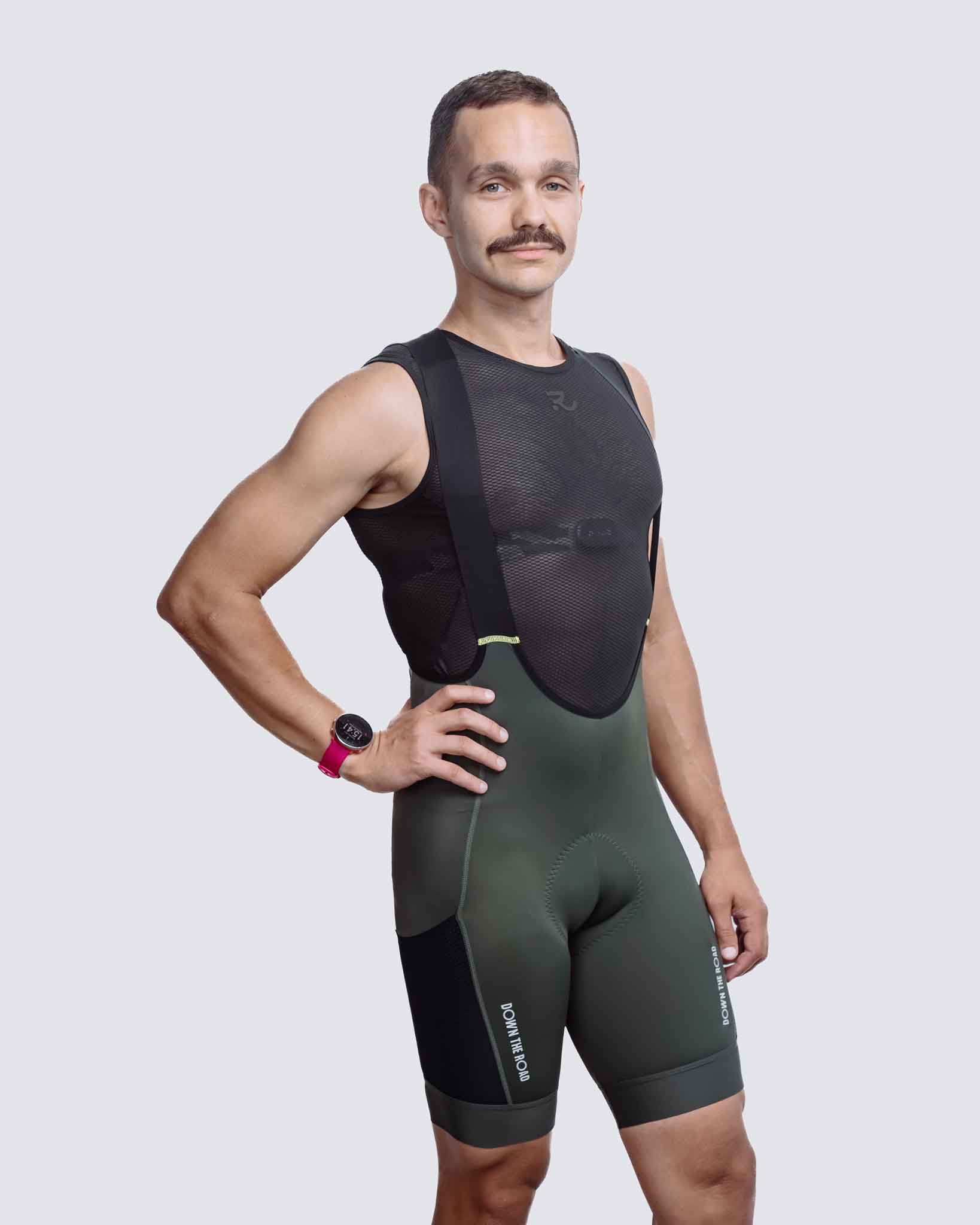 Men's Gravel Cargo Bibs - Forest Green