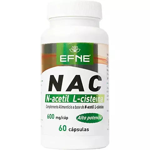 NAC 600mg - N-Acetilcisteína Pura | Glutatión y Salud Pulmonar - EFNE