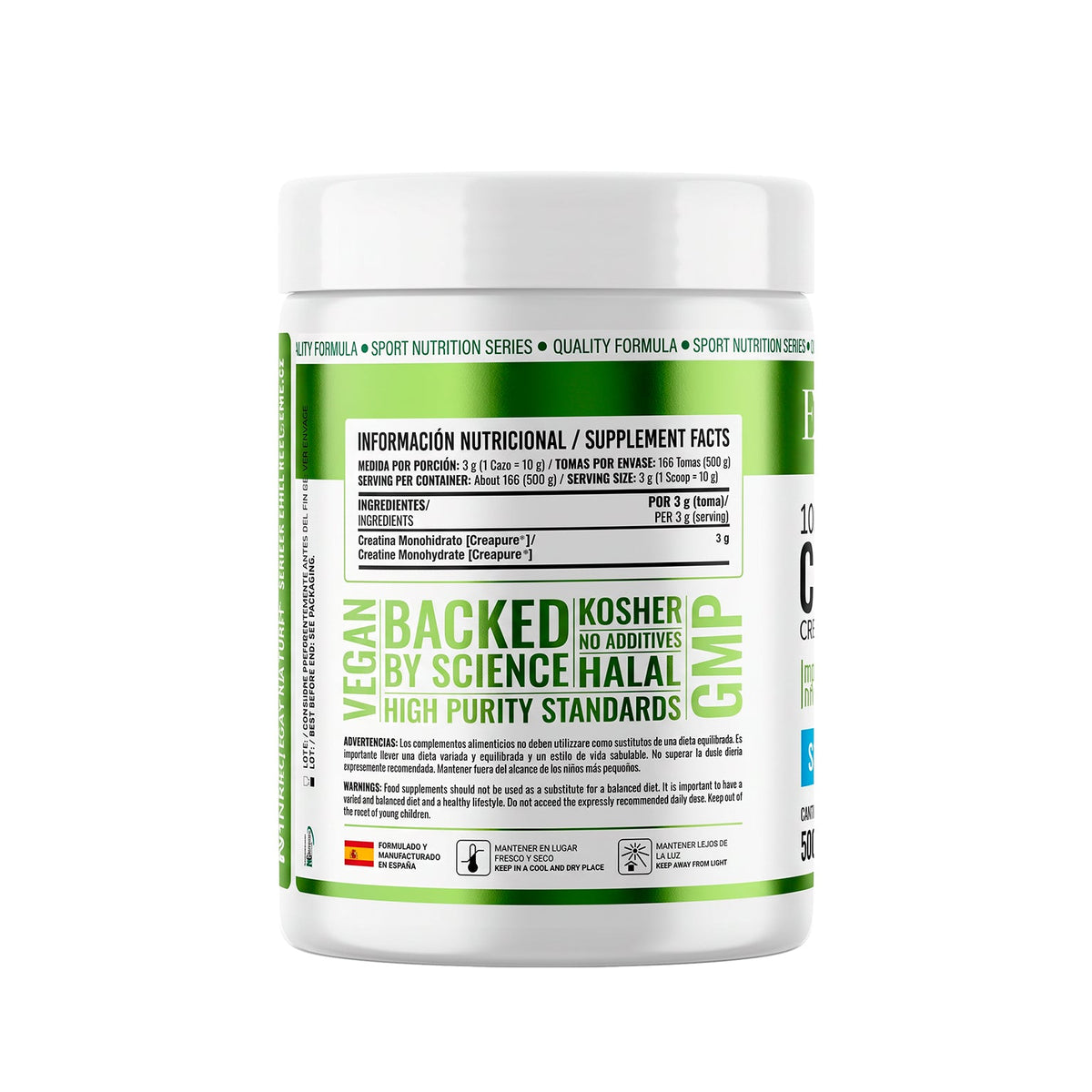 Creatina Monohidrato EFNE – Creapure® 100% Pura Sin Sabor