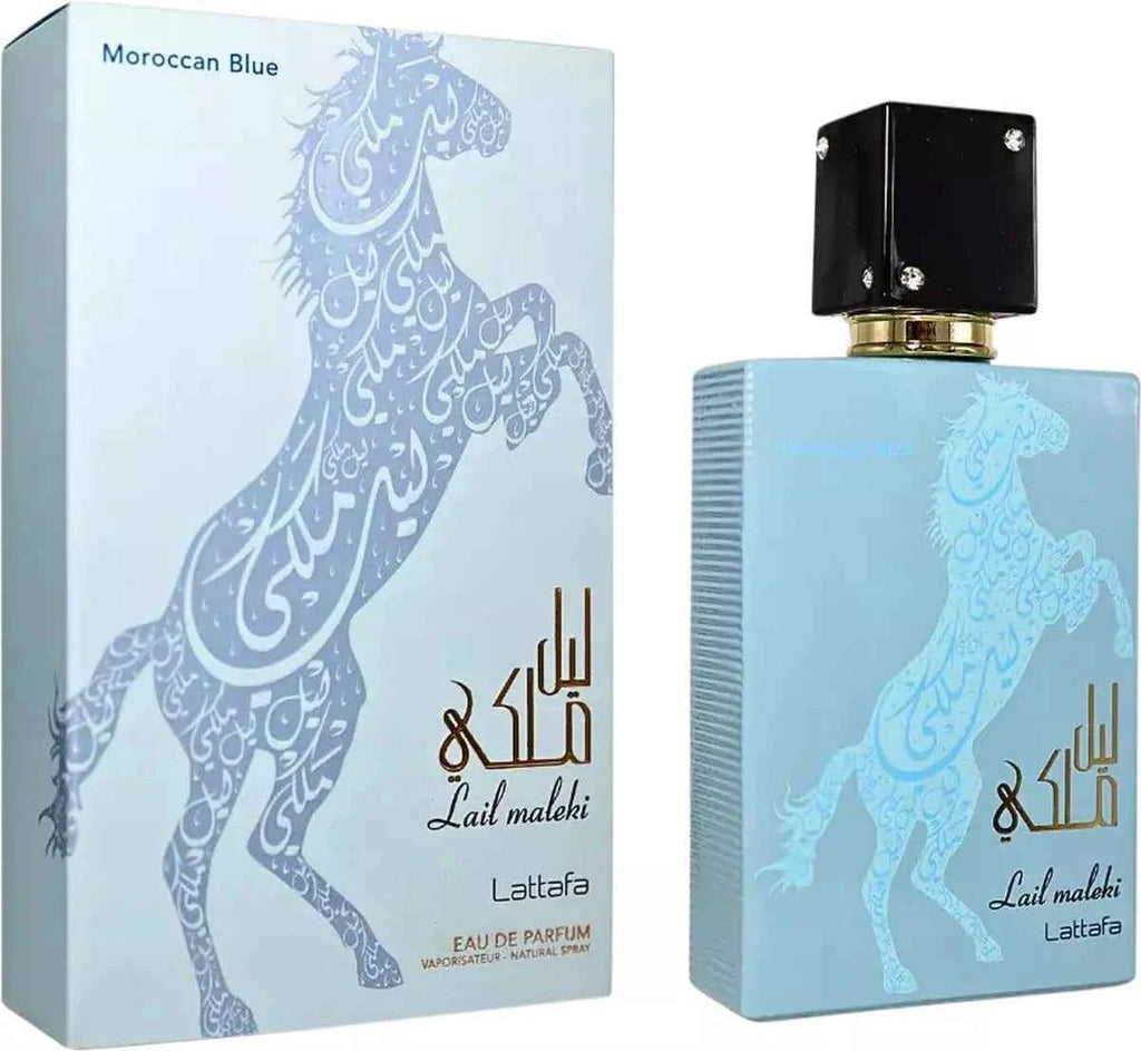 Lattafa Unisex Lail Maleki Moroccan Blue EDP Spray 100ml Fragrances