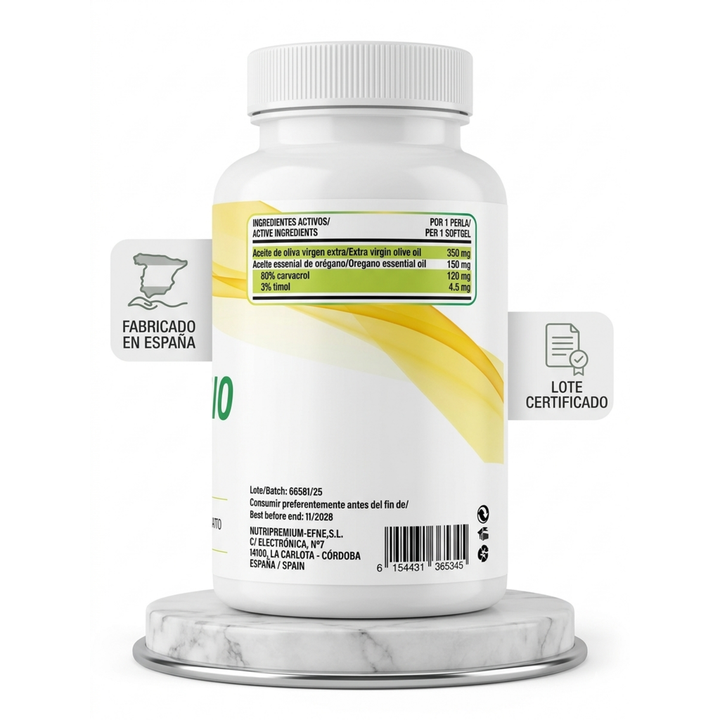Aceite de Orégano Premium 80% Carvacrol (120 Perlas) - EFNE
