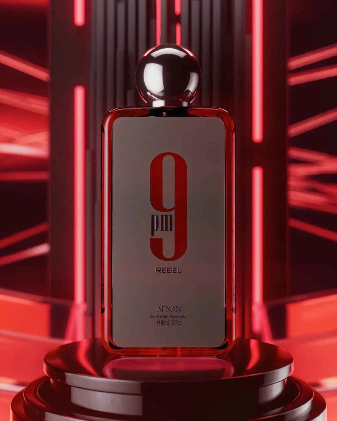 Afnan - 9PM REBEL - 100ml - Eau de Parfum - Unisex - Amantes de la ,madera y cedro y vainilla