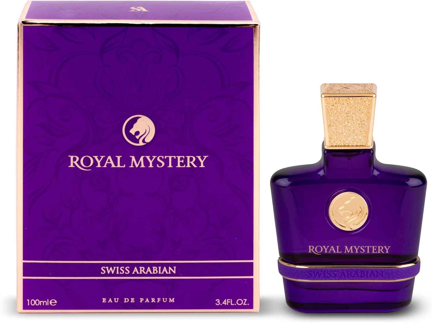 Swiss Arabian - Perfume Royal Mystery - 100ml - Eau de Parfum - Fragancia Femenina - Familia olfativa Chipre Frutal - Elegante y Sofisticada